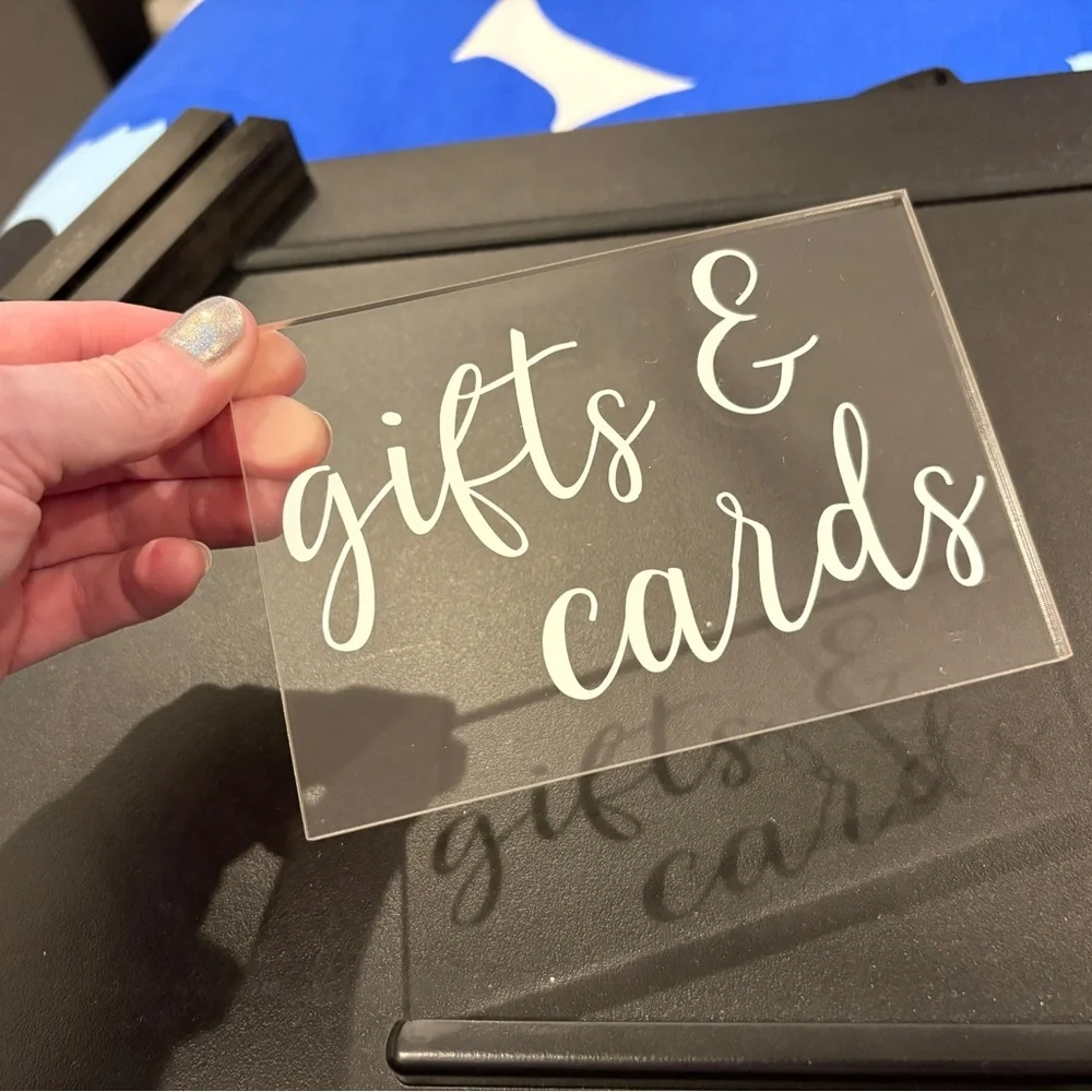 Gifts & Cards Sign for Wedding Party Event